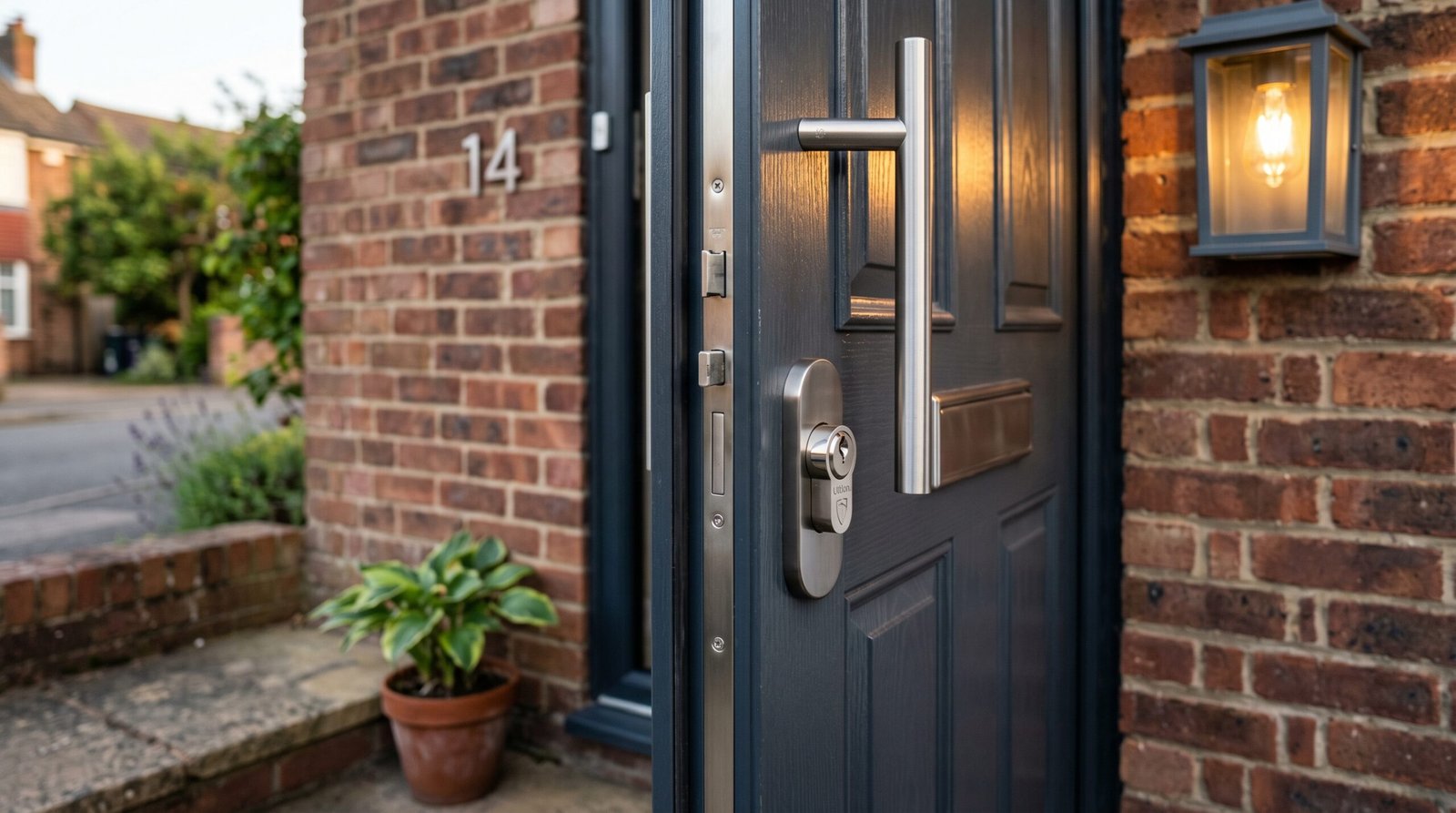 Secure composite front door